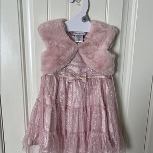 Rare Editions Pink Sparkle Formal Dress